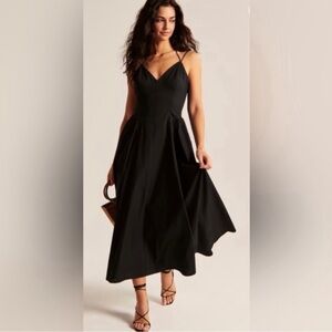 Abercrombie strappy corset midi dress